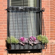 Ferforje Pencere Korkuluk Kıvrım Detaylı Ferforje Pencere Korkuluk Kıvrım Detaylı