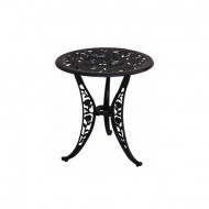 Ferforje Masa Siyah Renkli Yaprak Desenli Ferforje Masa Siyah Renkli Yaprak Desenli