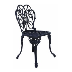 Ferforje Kolsuz Sandalye Yaprak Desenli Ferforje Kolsuz Sandalye Yaprak Desenli
